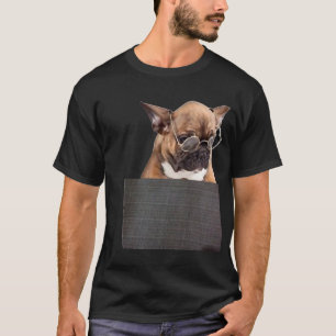 Camiseta Bolsillo de perro cachorro adorable pug perros cac
