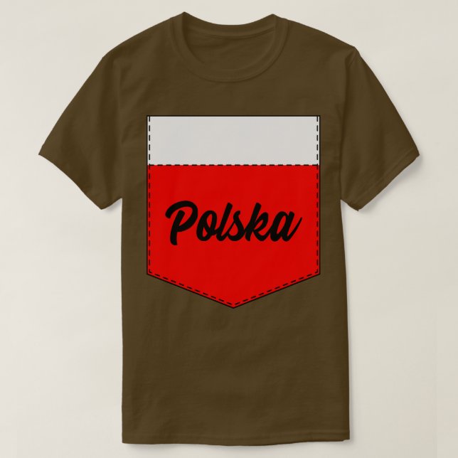 Camiseta Bolsillo de Polonia (Diseño del anverso)