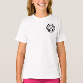 Camiseta Bolsillo del bombero y logotipo trasero