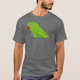 Camiseta Bolsillo falso de loro de paracaídas de cuello alt