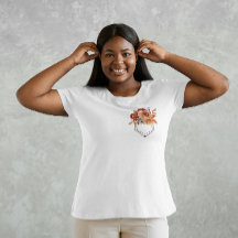 Bolsillo impreso con flores de otoño