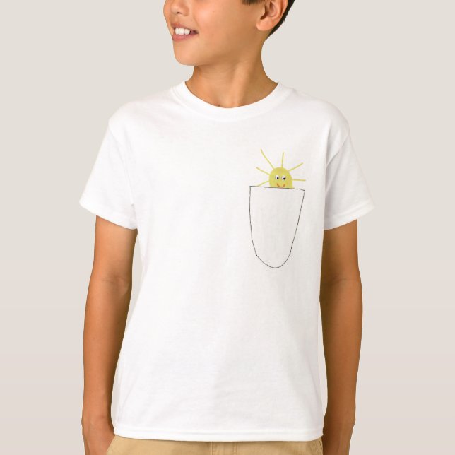 Camiseta bolsillo lleno de sol (Anverso)