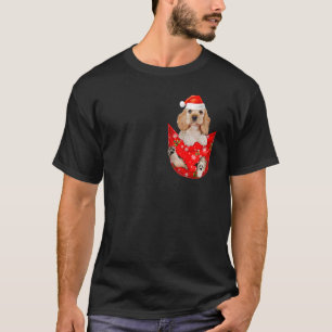 Camiseta Bolsillo para Navidades españoles de Cocker ingles