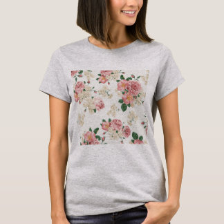 Camiseta Bolsillo por completo de rosas