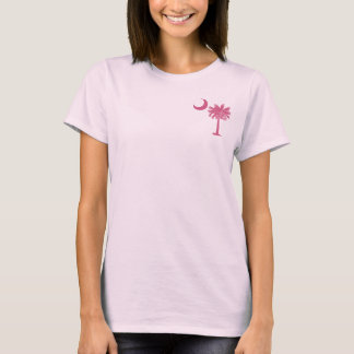 Camiseta Bolsillo rosado del Palmetto