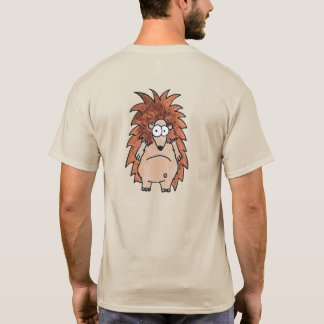 Camiseta Bolsillo y estampado trasero de erizo lindo | Arte