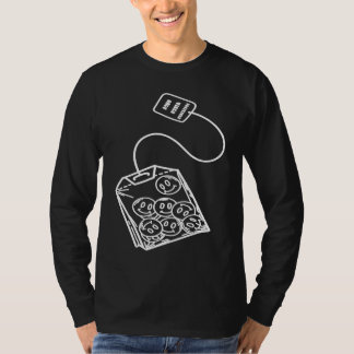 Camiseta Bolsita de Té de Cara de Sonrisa Linda Cara Feliz
