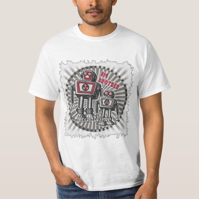 Camiseta Bolso de mano de Robot Big Brother (Anverso)
