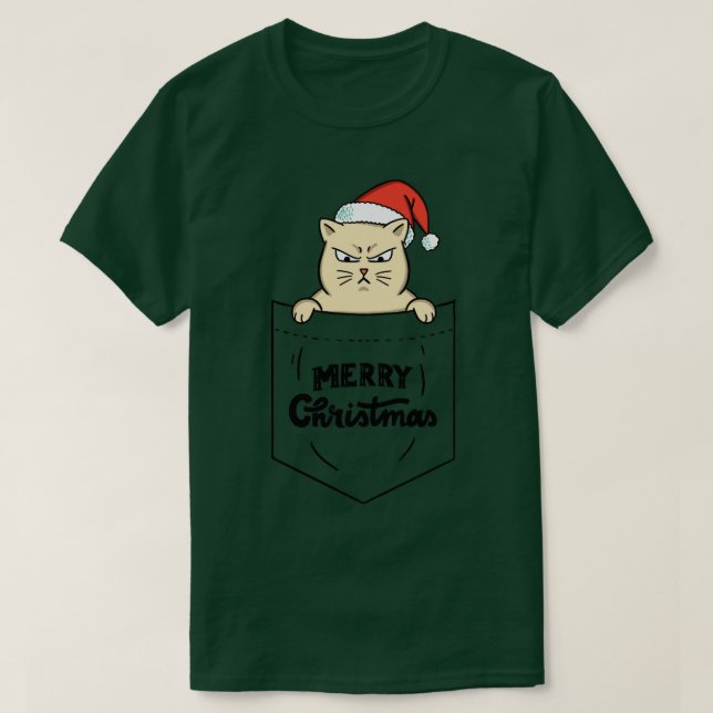 Camiseta Bolso de navidad para gatos (Diseño del anverso)