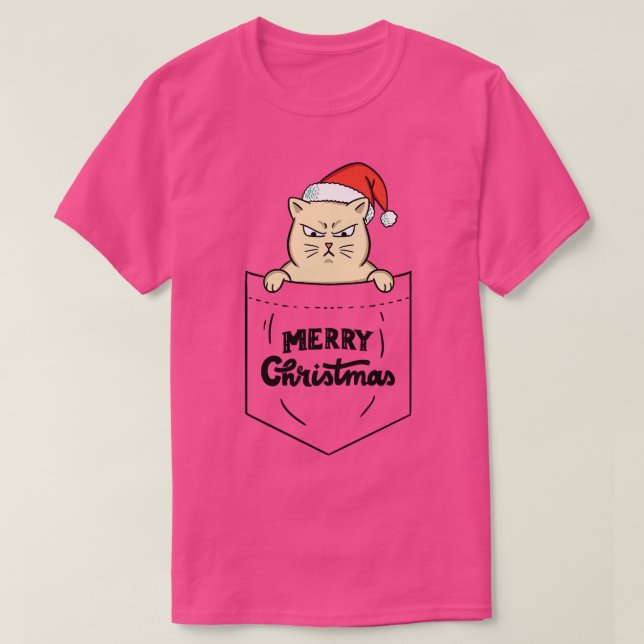 Camiseta Bolso de navidad para gatos (Diseño del anverso)