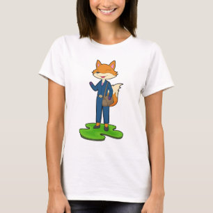 Camiseta Bolso de secretaria de zorro Oficina