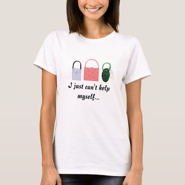 Camiseta Bolsos de diseñador (Anverso)