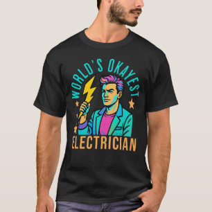 Camiseta Bolt de relámpago gracioso para el electrista más 