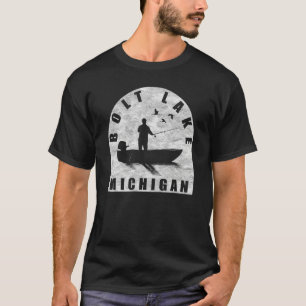 Camiseta Bolt Lake Fishing Michigan
