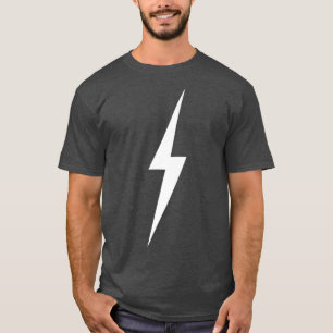 Camiseta Bolt Lightning simple en blanco