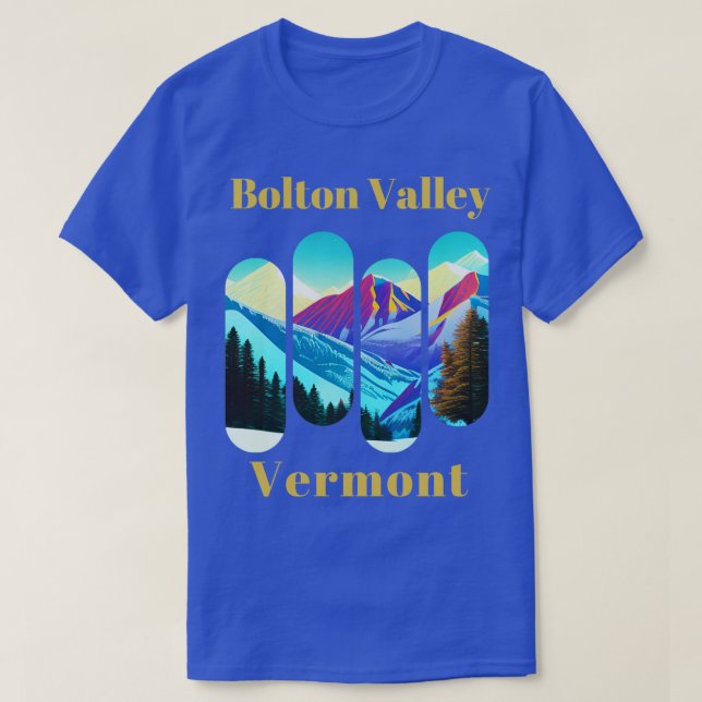 Camiseta Bolton Valley esquí Vermont 1 (Diseño del anverso)