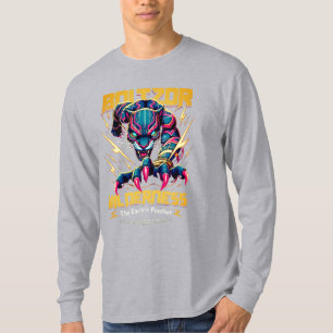 Camiseta Boltzor: La pantera eléctrica "Guerrero salvaje"