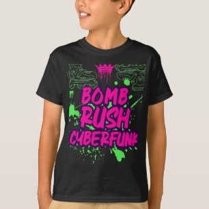 Camiseta Bomb Rush Cyberfunk: Vibraciones de grafitis urban