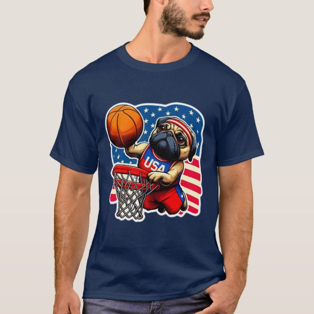 CAMISETA BOMBA DE BALONCESTO DE EE.UU. (Anverso)