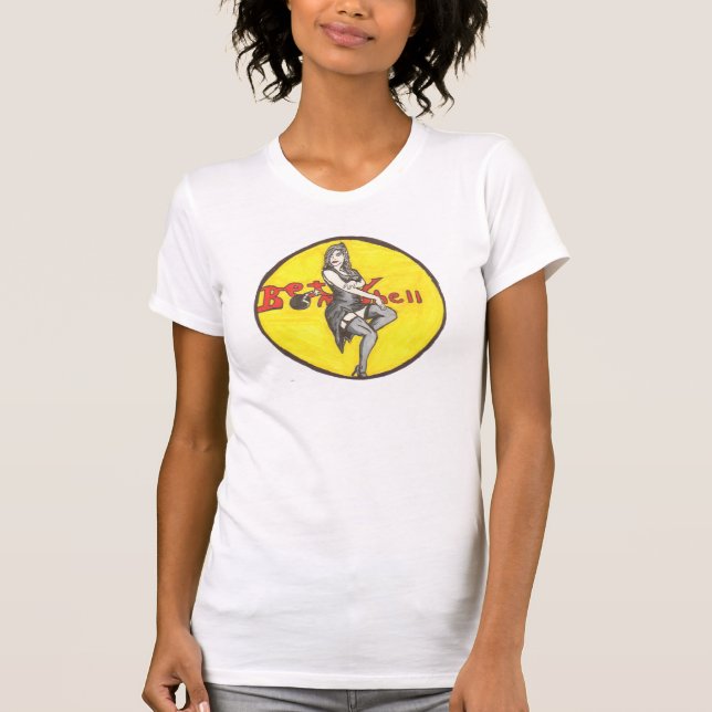 Camiseta bomba de Betty de las mujeres (Anverso)