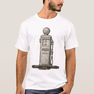 Camiseta Bomba de Gasolina Divertida "Funcionando con Humos