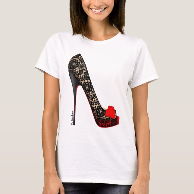 Camiseta Bomba de la plataforma del peep toe (Anverso)