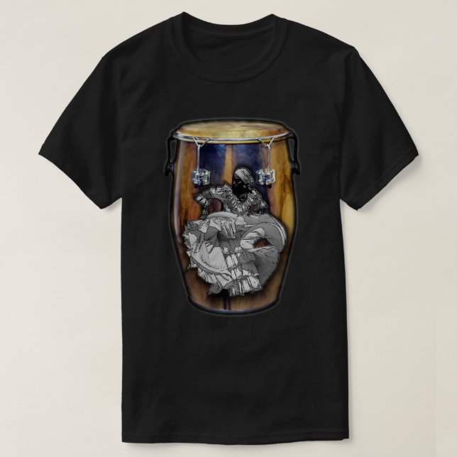 Camiseta Bomba de Puerto Rico Danza Boricua (Diseño del anverso)
