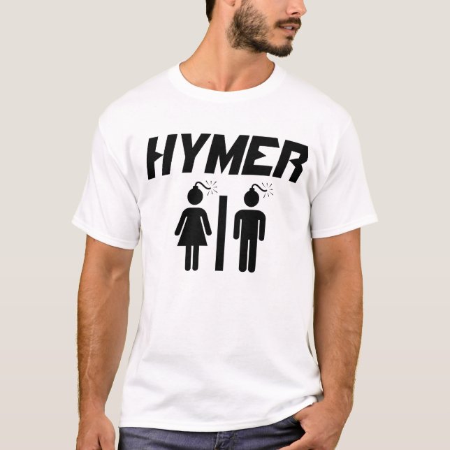 Camiseta Bomba del blanco de Hymer (Anverso)