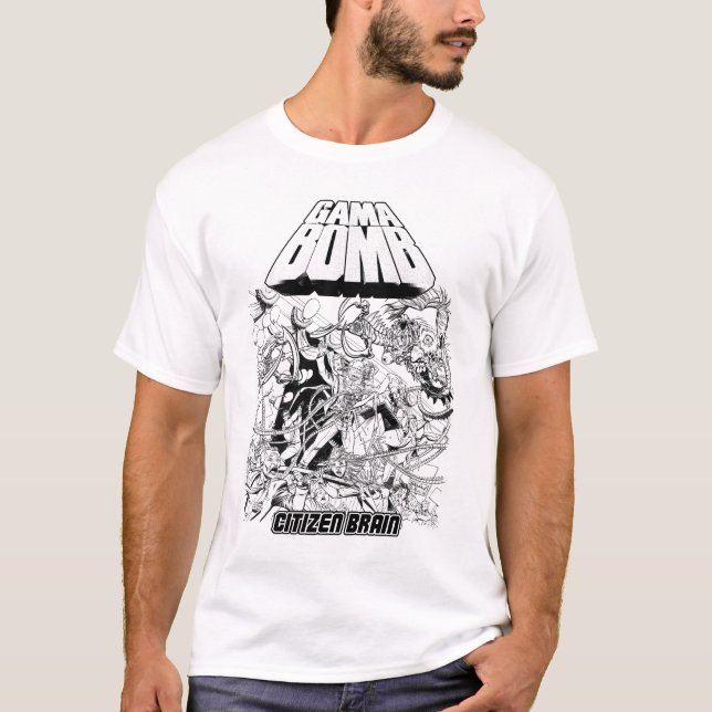 Camiseta Bomba del Gama - blanco del cerebro del ciudadano (Anverso)