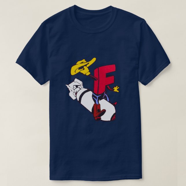 Camiseta bomba F (Diseño del anverso)