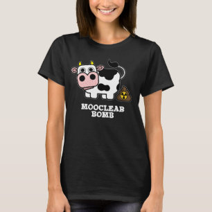 Camiseta Bomba Mooclear Funny Cow Pun Dark BG