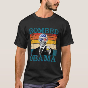 Camiseta Bombardeado Obama retro bebe al presidente Barack