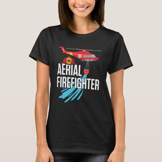 Camiseta Bombardeo aéreo de incendios forestales (Anverso)