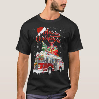 Camiseta Bombardeo de Navidades de bomberos en Santa Sleigh