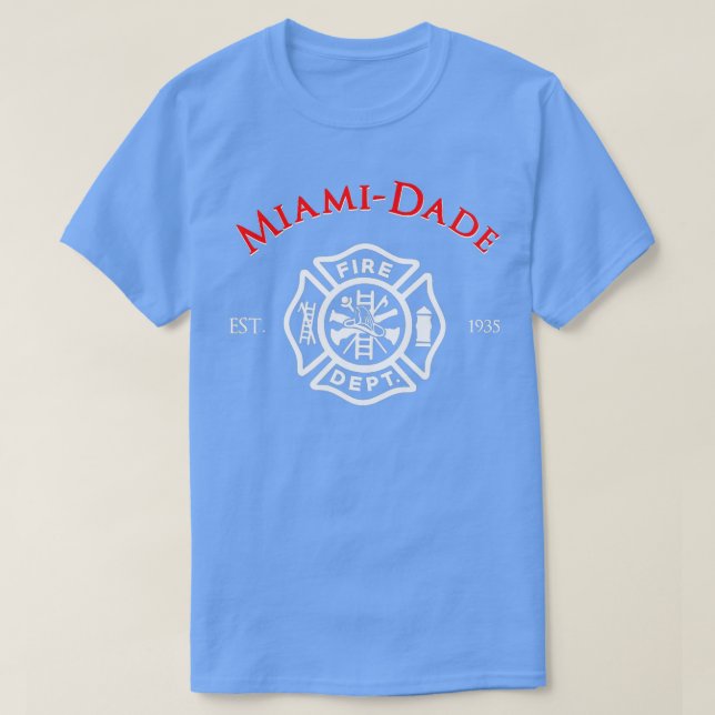 Camiseta Bombardeo del Departamento de Bomberos de MiamiDad (Diseño del anverso)