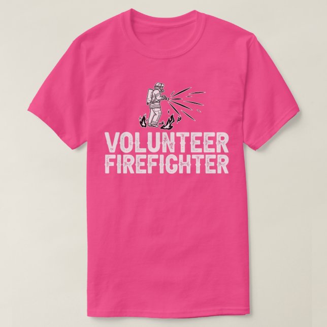 Camiseta Bombardeo voluntario del Departamento de Bomberos (Diseño del anverso)
