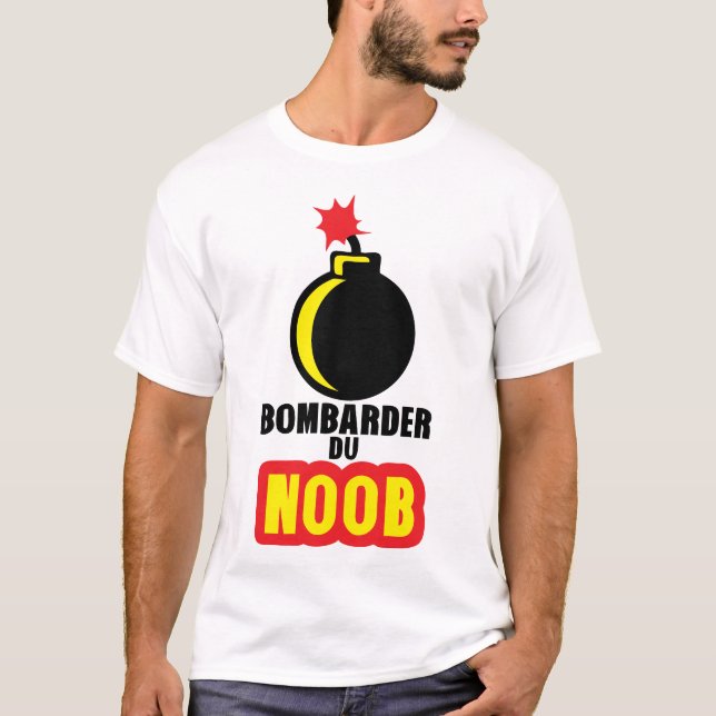 Camiseta bombarder du noob gamer bombe dessin (Anverso)