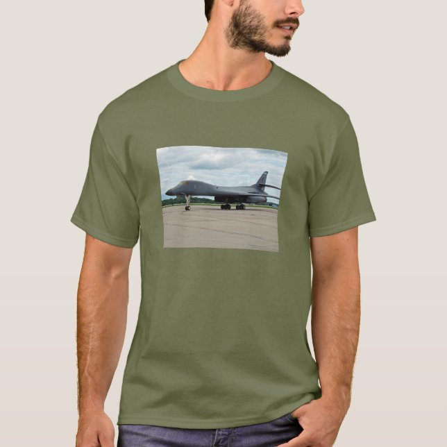 Camiseta Bombardero B-1B de cáncer en tierra (Anverso)