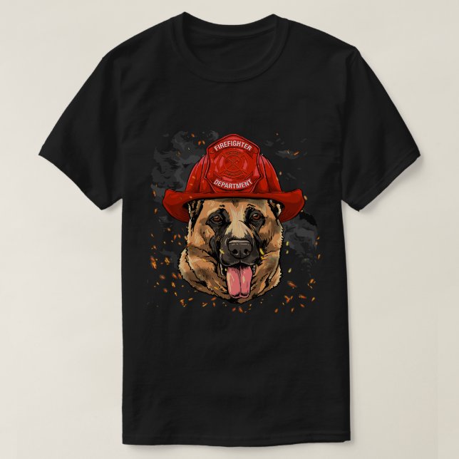 Camiseta Bombardero: Bomba del Departamento de Bomberos de  (Diseño del anverso)