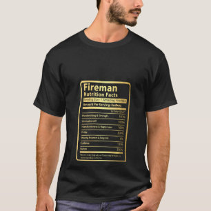 Camiseta Bombardero de datos nutricionales divertidos para 
