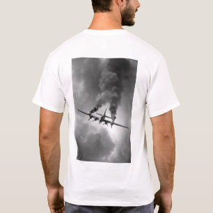Camiseta Bombardero de época B-17 en vértigo de la aviación