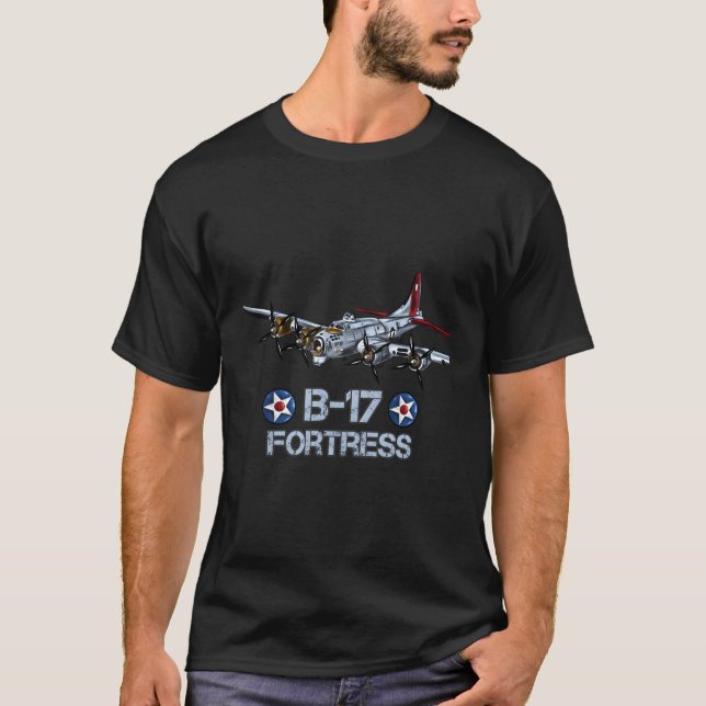 Camiseta Bombardero de la Fortaleza Voladora B-17 (Anverso)