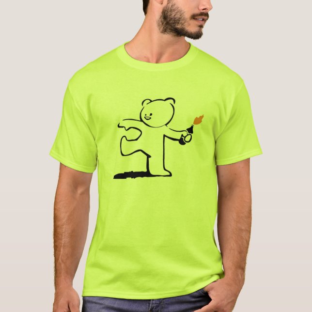 Camiseta Bombardero del peluche de Banksy (Anverso)