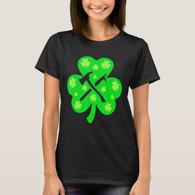 Camiseta Bombardero Retro Shamrock St Patrick Day Irish Co (Anverso)