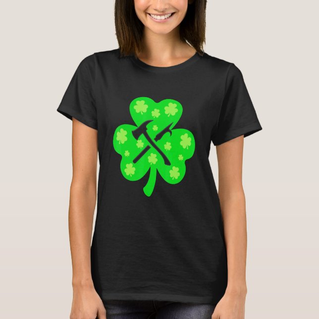 Camiseta Bombardero Retro Shamrock St Patrick Day Irish Co (Anverso)