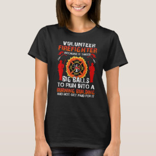 Camiseta Bombardero voluntario porque se necesita Big Balls