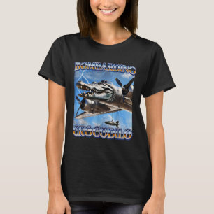 Camiseta Bombardino Crocodilo Graciosos Memes de Brainrot I