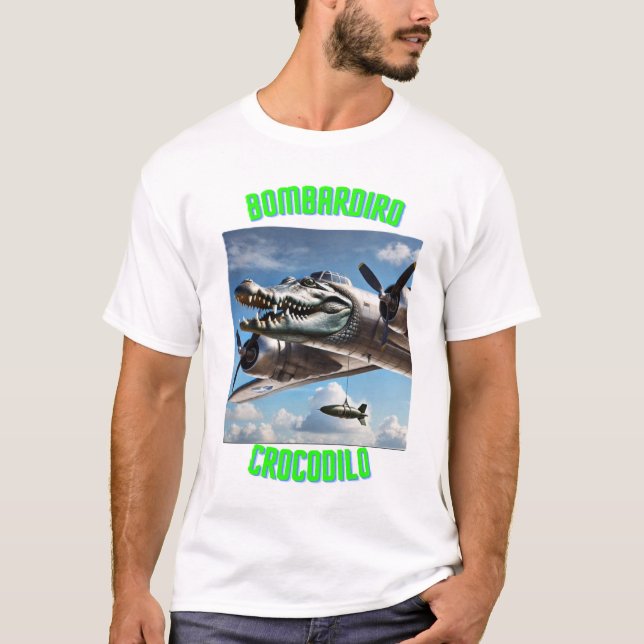 Camiseta Bombardiro Crocodilo - T-Shirt (Anverso)