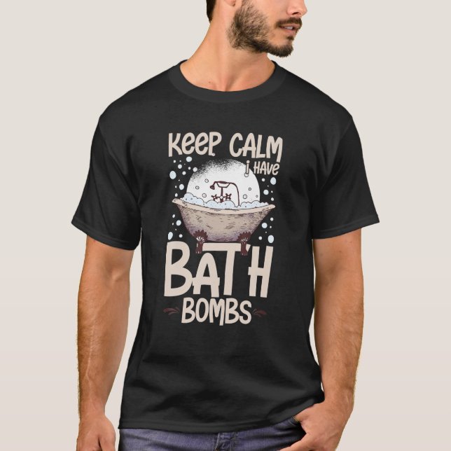 Camiseta Bombas de baño que hacen lavanda de burbujas con b (Anverso)