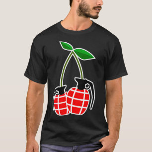 Camiseta Bombas de cerezo, diseño de granadas de cerezo